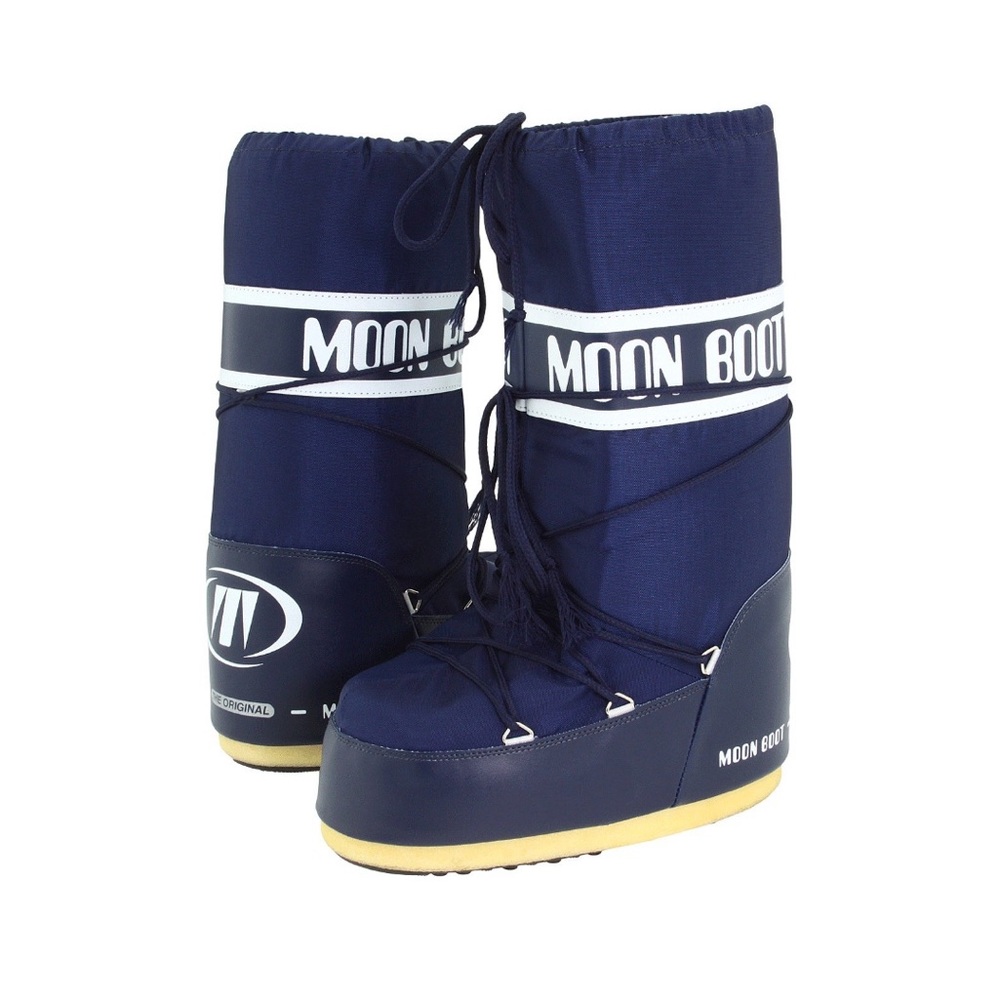 Moon Boots - Icon Navy Blue, NWT size 42/44